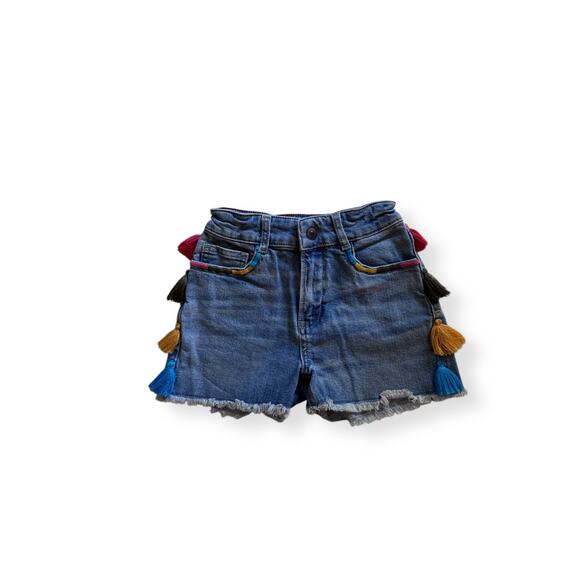 Mini Boden Other - Mini Boden denim shorts with tassels